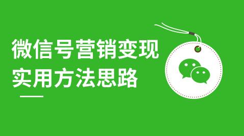 微信号营销变现实用方法思路，朋友圈刷屏裂变（共12节）价值199元