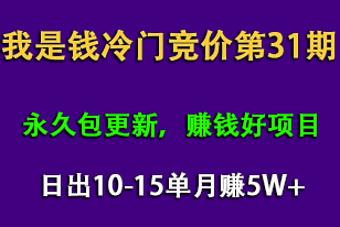 我是钱第31期网授课程网授课百度冷门竞价，日出10-15单，月赚5W+（完结）