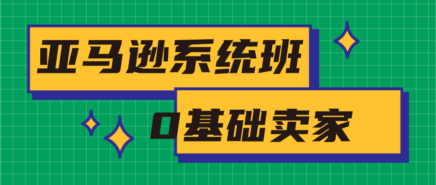 亚马逊系统班，专为0基础卖家量身打造，亚马逊运营流程与架构