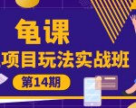 龟课·闲鱼项目玩法实战班第14期，批量细节玩法，一个月收益几万