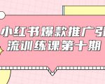 小红书爆款推广引流训练课第十期，手把手带你玩转小红书，轻松月入过万