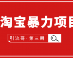 引流哥·第3期淘宝暴力项目：每天10-30分钟的空闲时间，有淘宝号，会玩淘宝