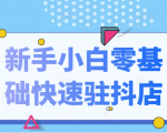 抖音小店新手小白零基础快速入驻抖店100%开通（全套11节课程）