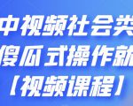 抖音中视频社会类玩法，傻瓜式操作就能赚钱【视频课程】