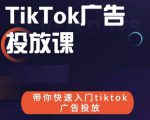 跨境B哥tiktok广告投放课，带你快速入门tiktok广告投放价值1680元