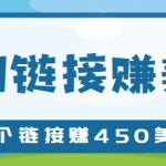 复制链接赚美元，一个链接可赚450+，利用链接点击即可赚钱的项目【视频教程】