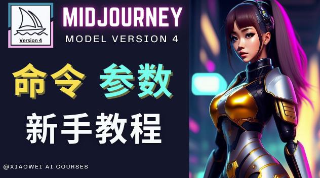 MIDJOURNEY新手入门教程，轻松创作顶级图像，命令参数-新手教程