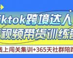 Tiktok海外精选联盟短视频带货百单训练营，带你快速成为Tiktok带货达人