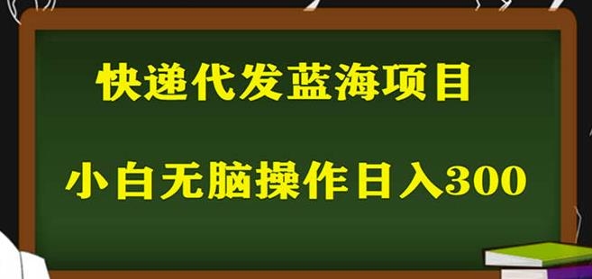 43最新2023蓝海快递代发项目，小白零成本照抄也能日入300+