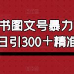 小红书图文号暴力引流4.0，日引300＋精准粉丝【揭秘】