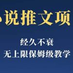 经久不衰的小说推文项目，单号月5-8k，保姆级教程，纯小白都能操作