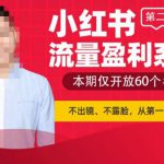 小红书流量盈利系统（第二期急速版），不出境，不露脸，轻松把流量变成米