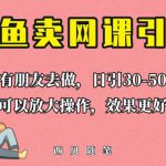 外面这份课卖698，闲鱼卖网课引流创业粉，新手也可日引50+流量【揭秘】