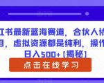 小红书最新蓝海赛道，合伙人协议书项目，虚拟资源都是纯利，操作得当日入500+【揭秘】