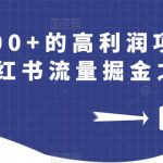 日入500+的高利润项目操作简单小红书流量掘金之胎教篇【揭秘】