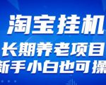 淘宝虚拟产品挂机项目（长期养老项目新手小白也可操作）【揭秘】【更新】