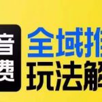 抖音付费全域推广玩法解析，抓住平台红利，小付费撬动大流量