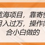 长期蓝海项目，靠寄快递信息差月入过万，操作简单适合小白做的【揭秘】