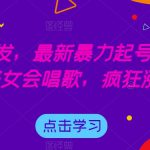 全网首发，最新暴力起号玩法，AI美女会唱歌，疯狂涨粉【揭秘】