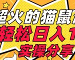 【首发实操教程】轻松日入1K的猫鼠游戏【软件+项目素材】【揭秘】