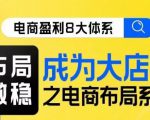 八大体系布局篇·布局做稳，成为大店的电商布局线上课