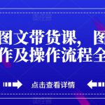 抖音图文带货课，图文内容制作及操作流程全分享