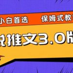小说推文3.0玩法，日入两千+，保姆式教学，小白首选【揭秘】