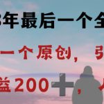 反向演绎详解，引爆评论区，每日稳稳收益200+，2023最后一个全民项目【揭秘】