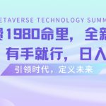 外面收费1980命里，全新AI八字命里，有手就行，日入800+【揭秘】