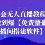 天庭蟠桃会无人直播教程，无人值守礼物收到爆【免费整蛊软件+直播间搭建软件】