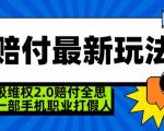 超级维权2.0全新玩法，2024赔付全思路职业打假一部手机搞定【仅揭秘】