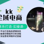 KK全域电商，全体系打造实操课，多平台打造电商逻辑体系