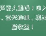 快手相声无人直播，日入1000+，无违规，全天挂机，真正实现睡后收益【揭秘】