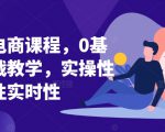 淘系电商课程，0基础实战教学，实操性系统性实时性