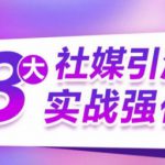 3大社媒引流实战强化，多渠道站外引流，高效精准获客，订单销售额翻倍增长