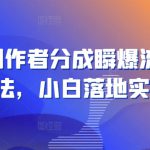 视频号创作者分成瞬爆流，团队新出玩法，小白落地实操教学【揭秘】