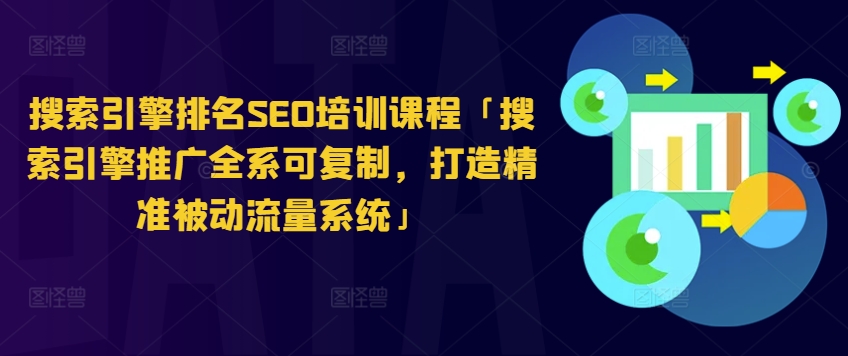 搜索引擎排名SEO培训课程「搜索引擎推广全系可复制，打造精准被动流量系统」-全网创业项目资源库