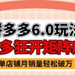 拼多多虚拟商品暴利6.0玩法，轻松实现月入过W