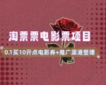 电影票无门槛券推广_0.1亓买10亓无门槛+渠道入口(v1.0版教程)