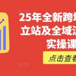 25年全新跨境出海独立站及全域流量营销实操课程，跨境电商独立站TIKTOK全域营销普货特货玩法大全