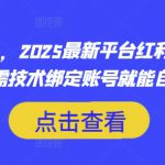 月入过W+，2025最新平台红利，无需本金、无需技术绑定账号就能自动收米