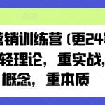 老A营销训练营(更25年4月)，轻理论，重实战，轻概念，重本质