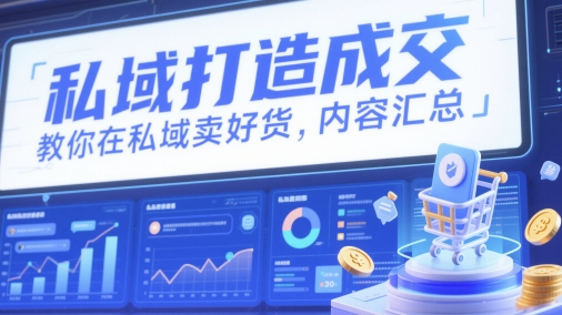 私域打造成交，教你在私域卖好货，内容汇总-林文副业站