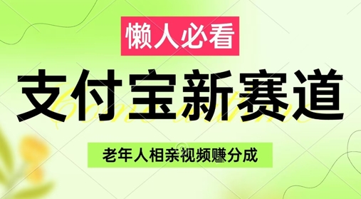 支付宝新赛道，利用老年人相亲视频，挣分成收益，轻松月入过W，操作简单-林文副业站