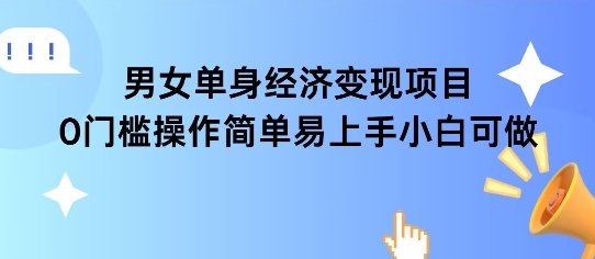 女单身经济项目变现周期长可复购率高日入1k+-林文副业站