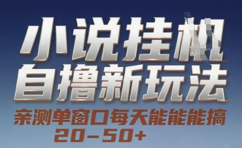 小说自撸新玩法 — 亲测单窗口每天能搞 20-50+，支持矩阵化批量操作【揭秘】-林文副业站