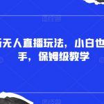 抖音最新无人直播玩法，小白也可轻松上手，保姆级教学，附所有素材+插件【揭秘】