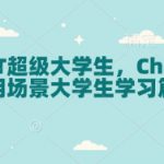 ChatGPT超级大学生，ChatGPT 应用场景大学生学习篇