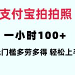 支付宝拍拍照一小时100+无任何门槛多劳多得一台手机轻松操做【揭秘】