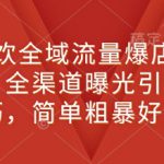 新餐饮全域流量爆店特训课，全渠道曝光引流技巧，简单粗暴好用
